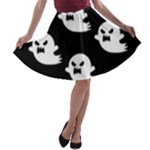 cute Ghosts A-line Skater Skirt