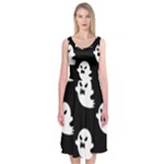 cute Ghosts Midi Sleeveless Dress