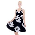 cute Ghosts Halter Party Swing Dress 