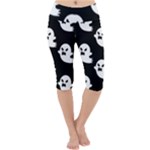 cute Ghosts Lightweight Velour Cropped Yoga Leggings