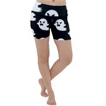 cute Ghosts Lightweight Velour Yoga Shorts