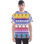 Christmas Reindeer Men s Sports Mesh Tee