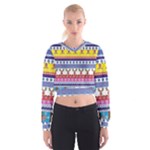 Christmas Reindeer Cropped Sweatshirt