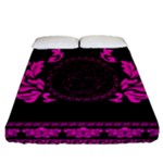 pink Medusa Fitted Sheet (California King Size)