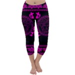 pink Medusa Capri Winter Leggings 