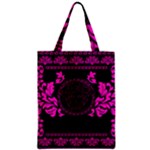 pink Medusa Zipper Classic Tote Bag