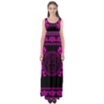 pink Medusa Empire Waist Maxi Dress