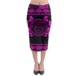 pink Medusa Midi Pencil Skirt