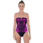 pink Medusa Tie Back One Piece Swimsuit