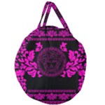 pink Medusa Giant Round Zipper Tote