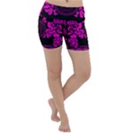 pink Medusa Lightweight Velour Yoga Shorts