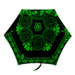 lime green Medusa Mini Folding Umbrella