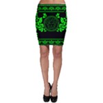 lime green Medusa Bodycon Skirt