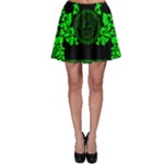 lime green Medusa Skater Skirt