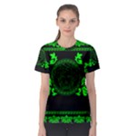 lime green Medusa Women s Sport Mesh Tee