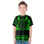 lime green Medusa Kids  Cotton Tee