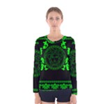 lime green Medusa Women s Long Sleeve Tee