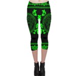 lime green Medusa Capri Leggings 