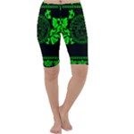 lime green Medusa Cropped Leggings 