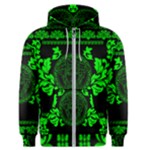 lime green Medusa Men s Zipper Hoodie