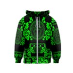 lime green Medusa Kids  Zipper Hoodie