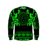 lime green Medusa Kids  Sweatshirt