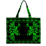 lime green Medusa Zipper Mini Tote Bag