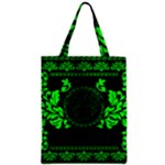 lime green Medusa Zipper Classic Tote Bag