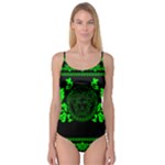 lime green Medusa Camisole Leotard 