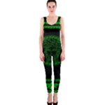 lime green Medusa One Piece Catsuit