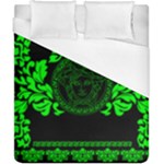 lime green Medusa Duvet Cover (California King Size)