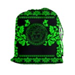 lime green Medusa Drawstring Pouch (XXL)