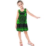 lime green Medusa Kids  Sleeveless Dress