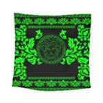 lime green Medusa Square Tapestry (Small)