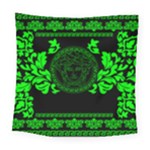 lime green Medusa Square Tapestry (Large)