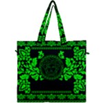 lime green Medusa Canvas Travel Bag