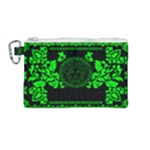 lime green Medusa Canvas Cosmetic Bag (Medium)