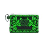 lime green Medusa Canvas Cosmetic Bag (Small)