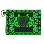 lime green Medusa Canvas Cosmetic Bag (XL)