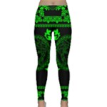 lime green Medusa Lightweight Velour Classic Yoga Leggings