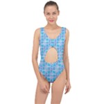 Geometric Doodle 1 Center Cut Out Swimsuit