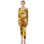 gold christmas ornaments Long Sleeve Catsuit