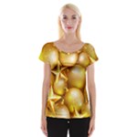 gold christmas ornaments Cap Sleeve Top