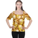 gold christmas ornaments Cutout Shoulder Tee