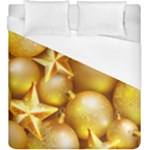 gold christmas ornaments Duvet Cover (King Size)