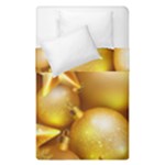 gold christmas ornaments Duvet Cover Double Side (Single Size)