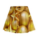 gold christmas ornaments Mini Flare Skirt