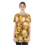 gold christmas ornaments Skirt Hem Sports Top