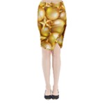 gold christmas ornaments Midi Wrap Pencil Skirt