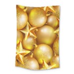 gold christmas ornaments Small Tapestry